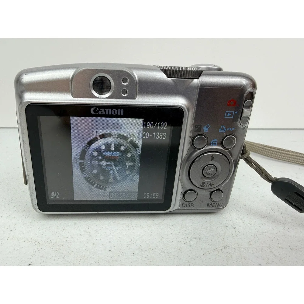 Canon Powershot A720 IS 8.0MP Digital Camera Silver w/ 32gb Card Tested BX